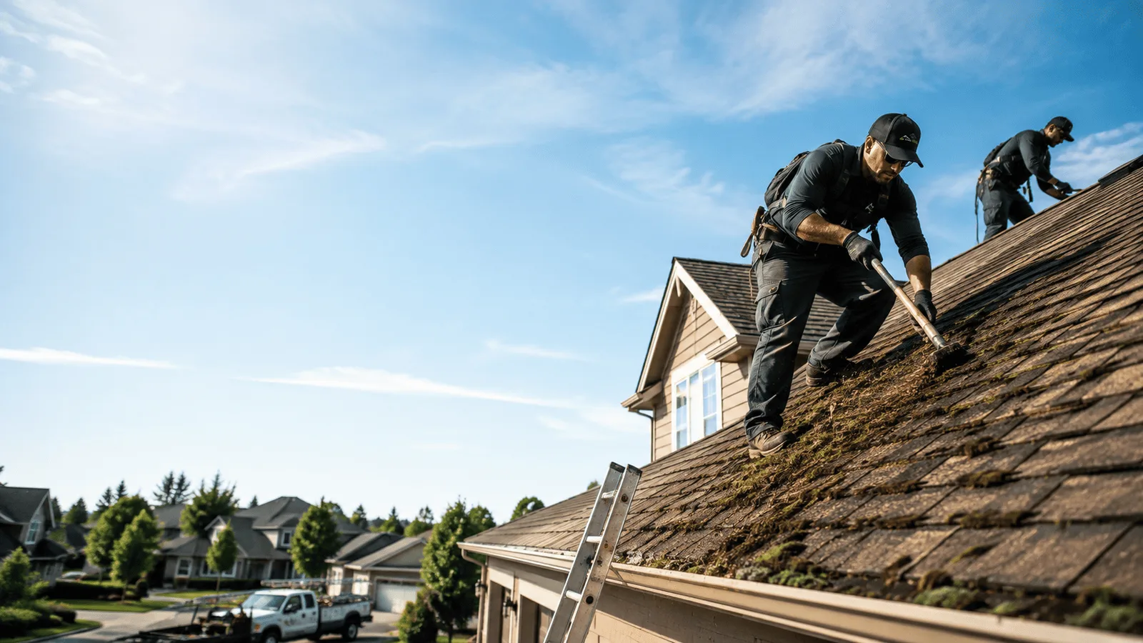Roof Moss Removal in Harwood, MD near me